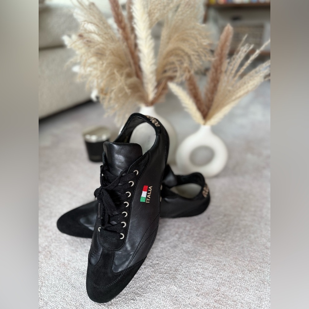 Dolce & Gabbana Men’s Leather & Suede Sneakers (Black)